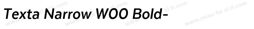 Texta Narrow W00 Bold字体转换